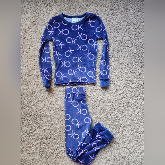 Calvin Klein Kids Blue Pajama Set - Picture 1 of 2